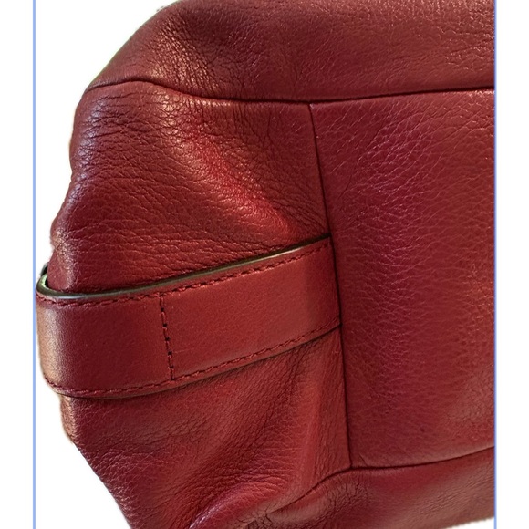 Coach Madison Sophia Satchel (or similar carryall) red leather (like new) - Picture 4 of 10